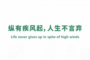 縱有疾風(fēng)起，人生不言棄